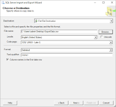to export data from sql server to xml