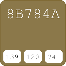 Pantone Pms Metallic 871 8b784a Hex Color Code Schemes