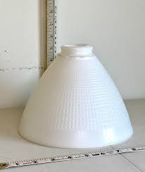 Milk Glass Pendant Light Shade Round