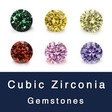 loose cubic zirconia white and colored