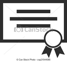 Vector Certificate Black Icon