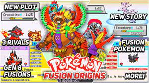 New Pokemon GBA ROM Hack 2020 (Pokemon Fusion Origins) with Fushion Pokemon,  GEN 8 Fusions and More!