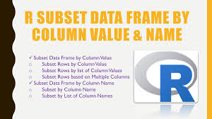 r subset data frame by column value