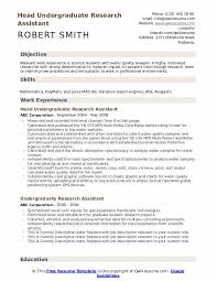 Howcan prepare under graduate cv / be skillful in writing college student resume (with images. Undergraduate Research Assistant Resume Samples Qwikresume