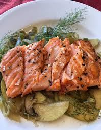 steelhead trout with ginger fennel
