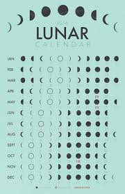 2016 Lunar Calendar Print By Goldfoxjewelry On Etsy Diy