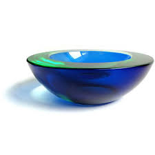 Blue Glass Decorative Bowl At Rs 300