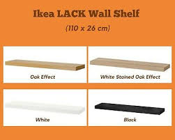 ikea lack floating wall shelves white
