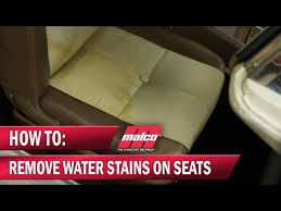 Water Stains On Cloth Seats