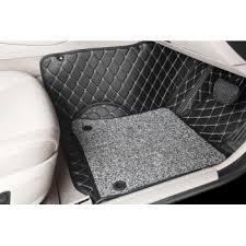 diamond pattern 7d car floor mats set