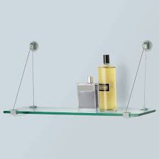 Glass Shelves With Cable Brackets 24 W