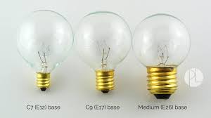 Popular sizes are candelabra, intermediate, medium and mogul. Light Bulb Socket Guide Info On Sizes Types Shapes Partylights