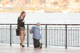 Michaels Surprise Proposal At The Chart House In Weehawken