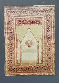 antique tabriz silk prayer rug legge