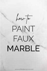 Faux Marble Technique