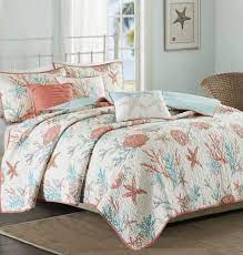 Coastal Sea Life Cotton Quilts For