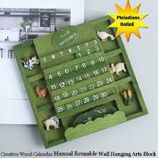 Creative Wood Calendar Manual Reusable