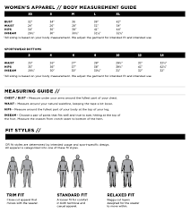 Outdoor Research Sizing Chart