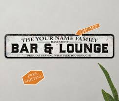 Custom Bar And Lounge Decor Sign