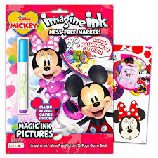 715 x 850 file type: Amazon Com Disney Minnie Mouse Valentines Coloring Book With Stickers Toys Games