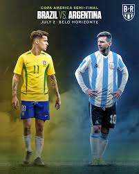 Although brazil is favored to win, it could be anybody's game as both teams are closely matched. B R Football On Twitter Brazil Vs Argentina Copaamerica Semi Final Classic Rivalry