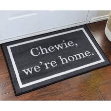 floormat 2 x 3 starwars chewie we re home novelty doormat