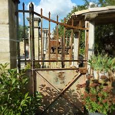 Rustic Old Iron Gate A Tall Antique