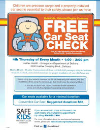 free car seat safety check hosted by