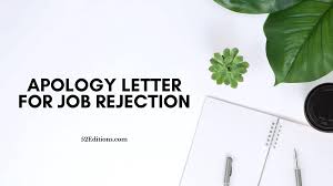 letter of rejection of job offer turn