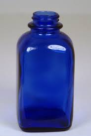 Blue Glass Bottles Apothecary Bottles