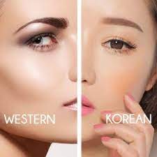korean makeup vs western makeup