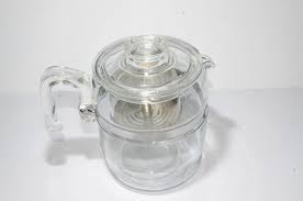 Pyrex Flameware 9 Cup Glass Coffee Pot
