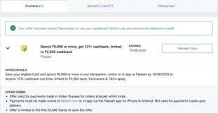 Extra discount on select products in exchange of flipkart coins claim here ; Flipkart Amex Cards Offer 10 Cashback Upto Rs 2500 Via Amex Cards Desidime
