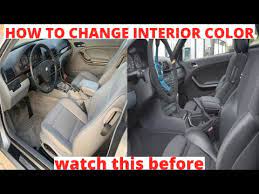 change car interior from white to black