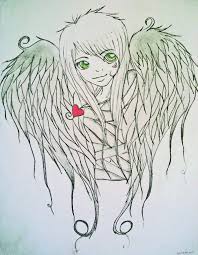Heart With Angel Wings Drawing At Getdrawings Com Free For