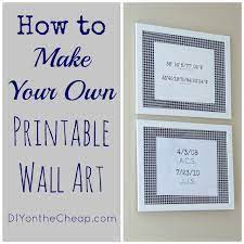 Affordable diy large wall decor ideas: How To Make Your Own Printable Wall Art Erin Spain