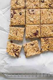 cranberry almond healthy oatmeal bars