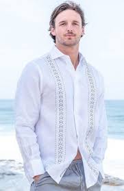 designer linen beach wedding attire for
