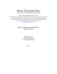 project management plan exles 18