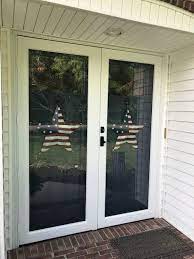 French Door With White Storm Doors