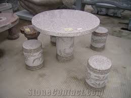 Garden Outdoor Granite Stone Table