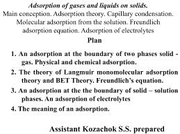 Lecture 03 Adsorption Of Gases And