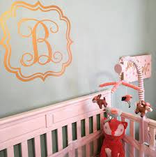 Monogram Wall Decal Vinyl Wall Decal