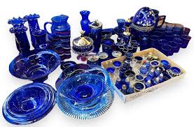 Cobalt Blue Glass Plates Bowls 49