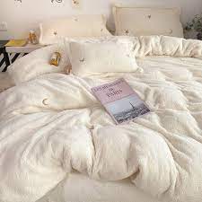 Plush Flannel Wool Fluffy Bedding Set