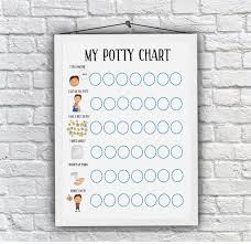 Boys Potty Training Reward Chart Instant Download Printables Potty Chart Toddler Star Reward Chart Toilet Routine Sticker Chart