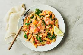 smoked salmon pasta with dill capers