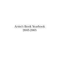 Book Yearbook 2003 2005 Book Arts
