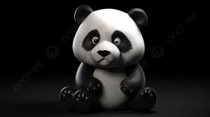 adorable panda bear brought to life