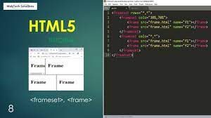 html frameset html5 tutorial 8